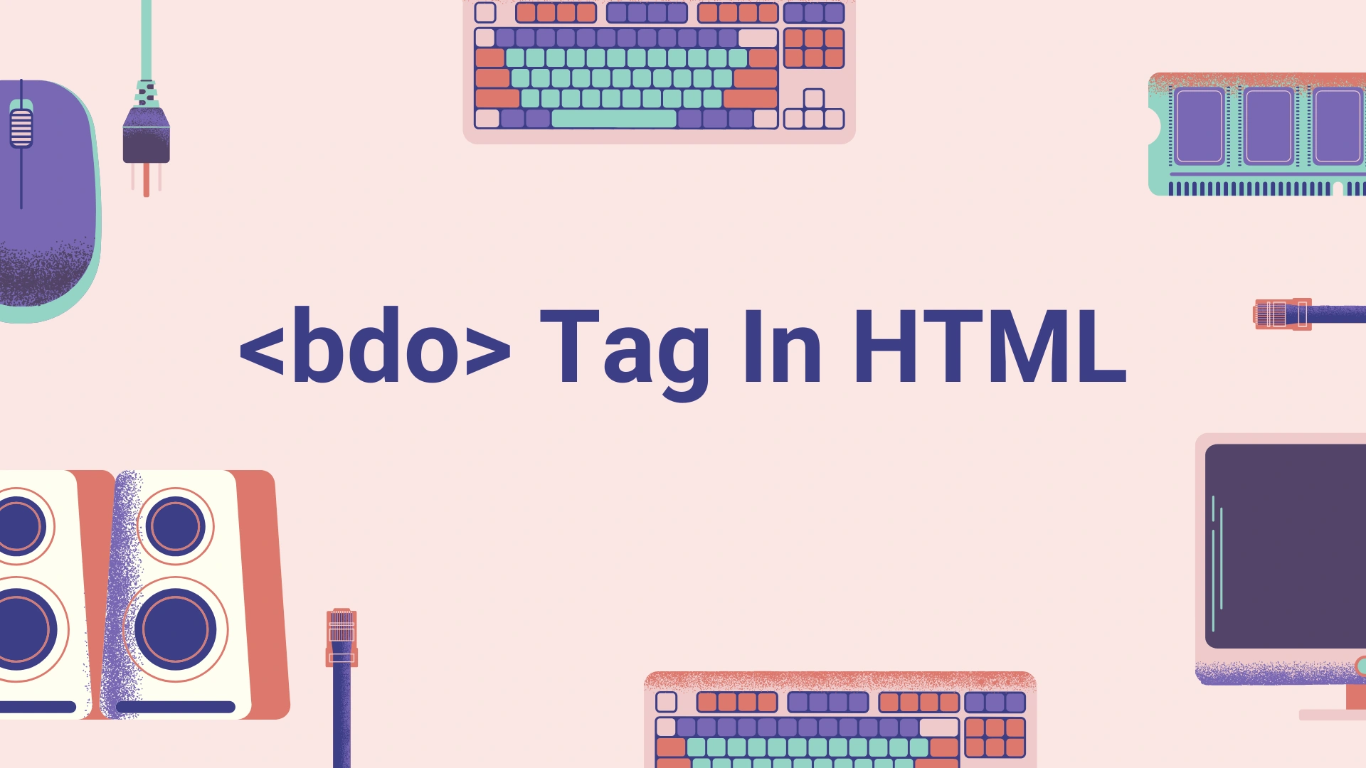 تصویر مقاله آموزش تگ bdo در html